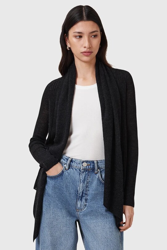 AllSaints kardigan z domieszką wełny HARPER W052KC
