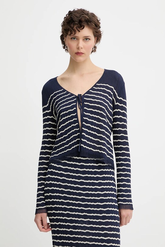 Rag & Bone kardigan pozostałe granatowy WAS25P023UG23