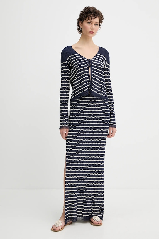 Rag & Bone kardigan WAS25P023UG23 granatowy AW25