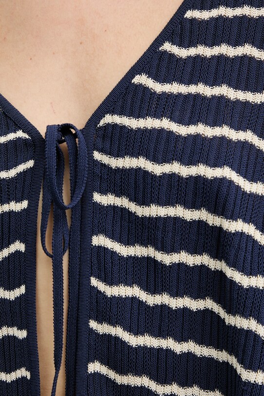 Rag & Bone kardigan WAS25P023UG23 granatowy