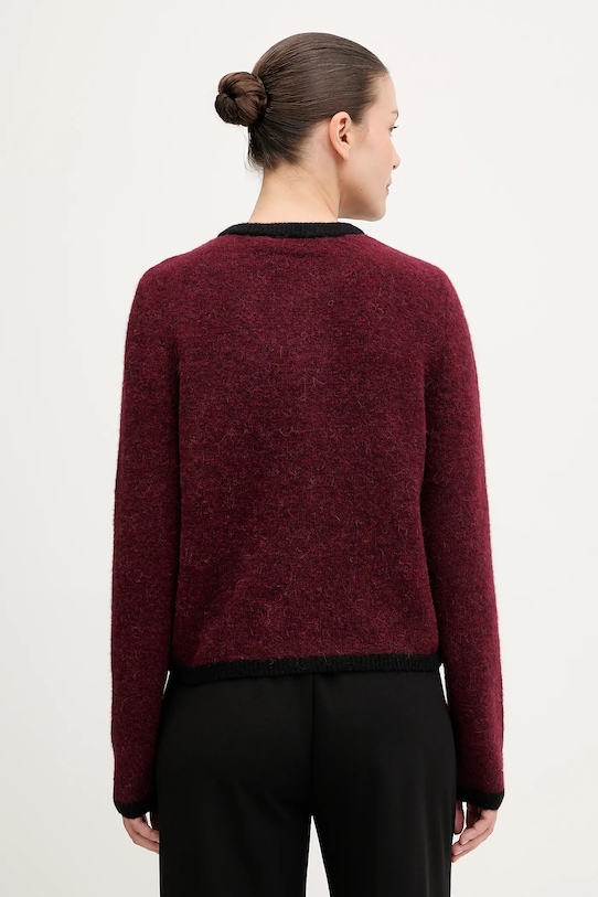 Oblečenie Vlnený kardigán Gestuz 10910459 burgundské