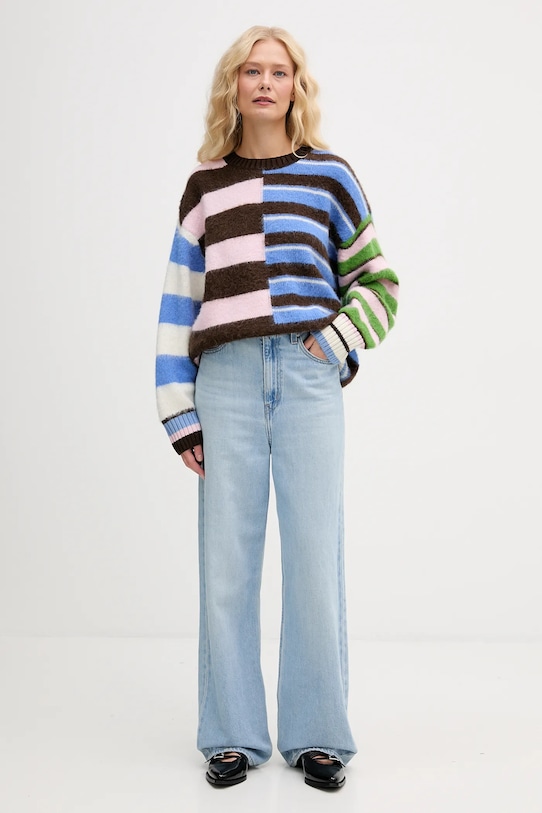 Stine Goya pulover din amestec de lână SG.AW25.K021.2328 maro AW25