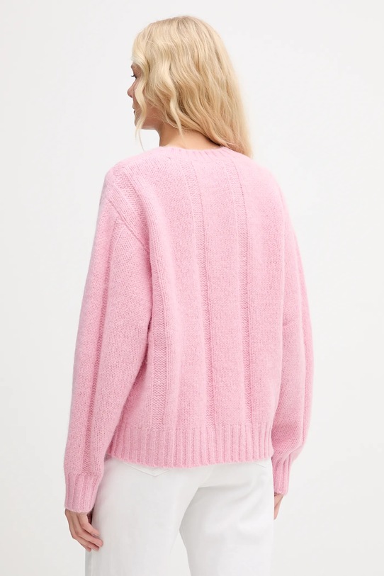 Odzież Stine Goya sweter z dodatkiem wełny SG.AW25.K050.2418 różowy