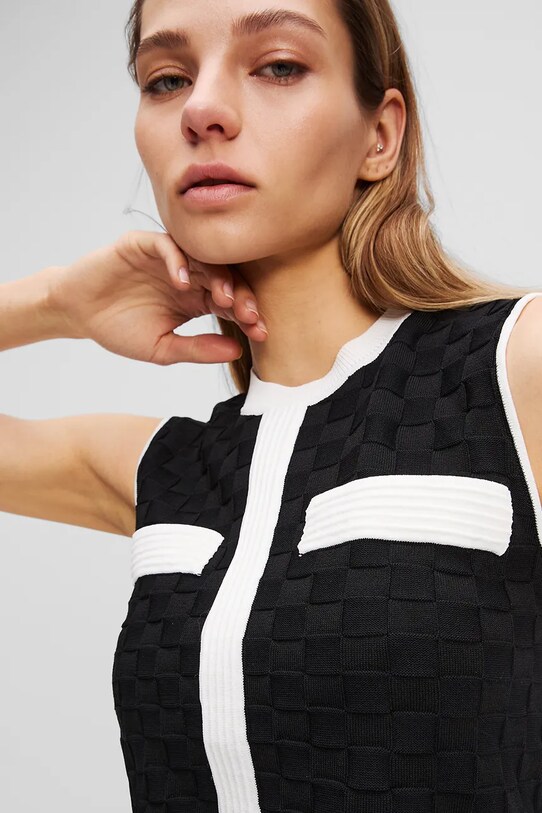 Ruházat Karl Lagerfeld mellény A3W18020 fekete