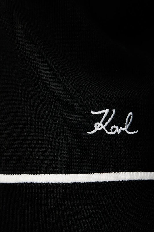 Karl Lagerfeld pulóver A3W18023 fekete