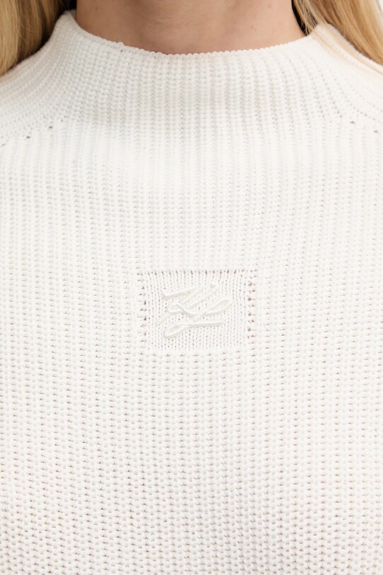 Karl Lagerfeld sweter bawełniany A3W18024 beżowy