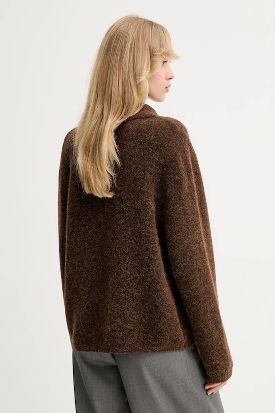 Odzież Gestuz sweter wełniany 10910534 brązowy