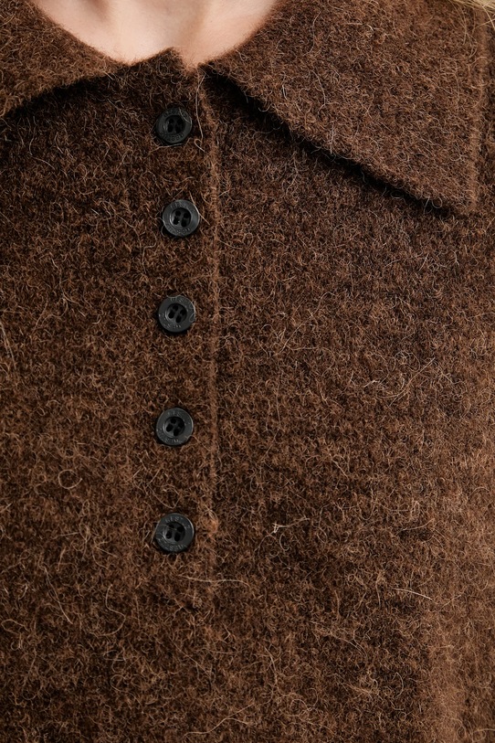 Gestuz sweter wełniany 10910534 brązowy