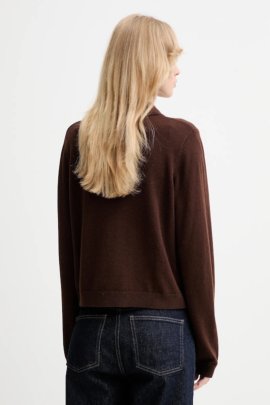Odzież Gestuz sweter wełniany 10910534 brązowy