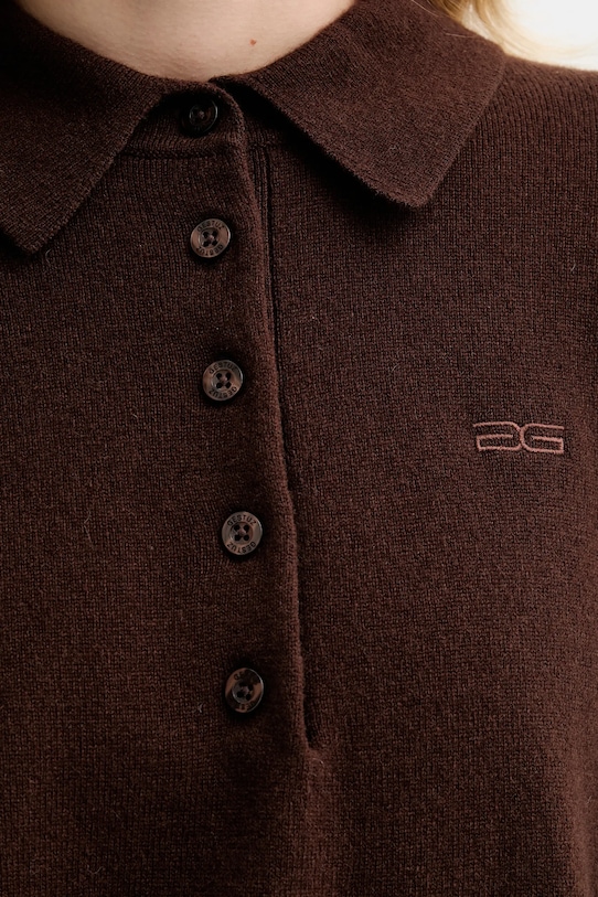 Gestuz sweter wełniany 10910534 brązowy