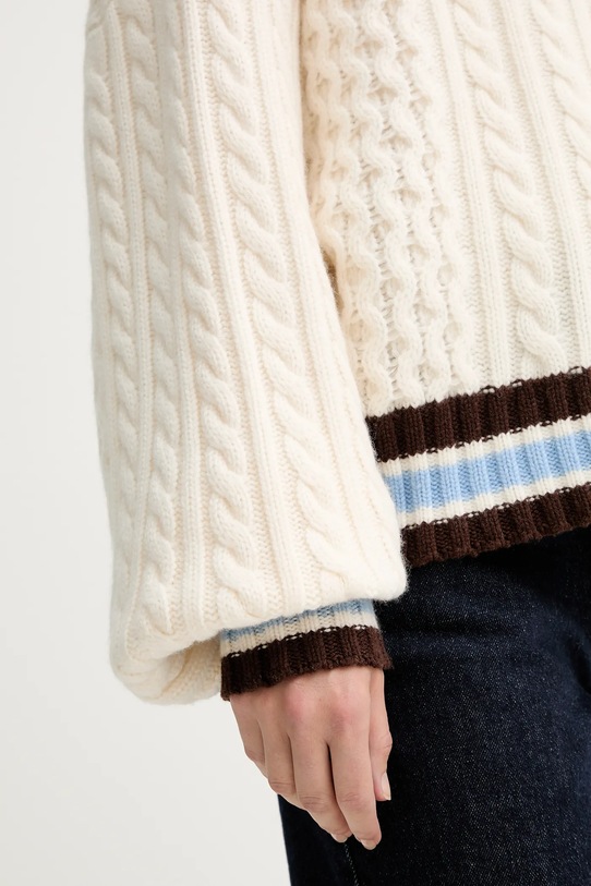 Vlnený sveter Gestuz 10910535 béžová