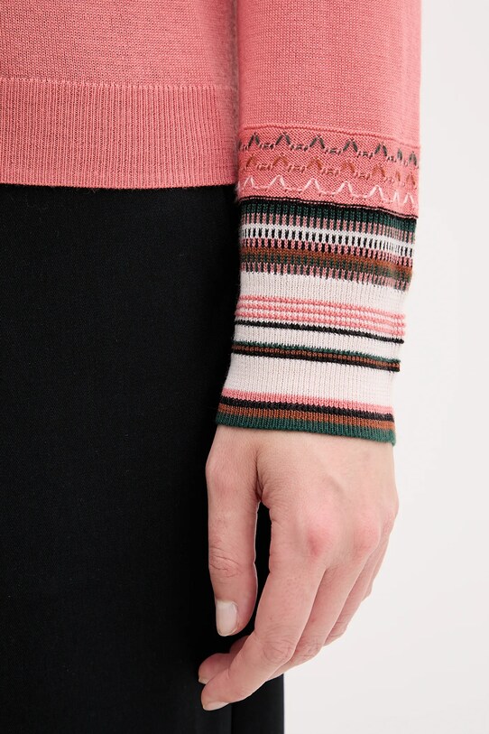 PS Paul Smith sweter wełniany W2R.577N.T31327 pomarańczowy