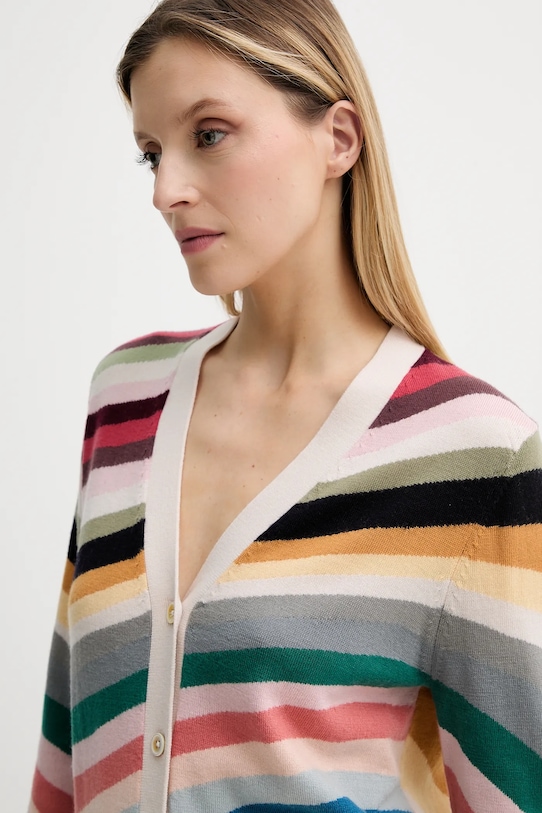 Vlněný kardigan PS Paul Smith béžová W2R.588N.T31328