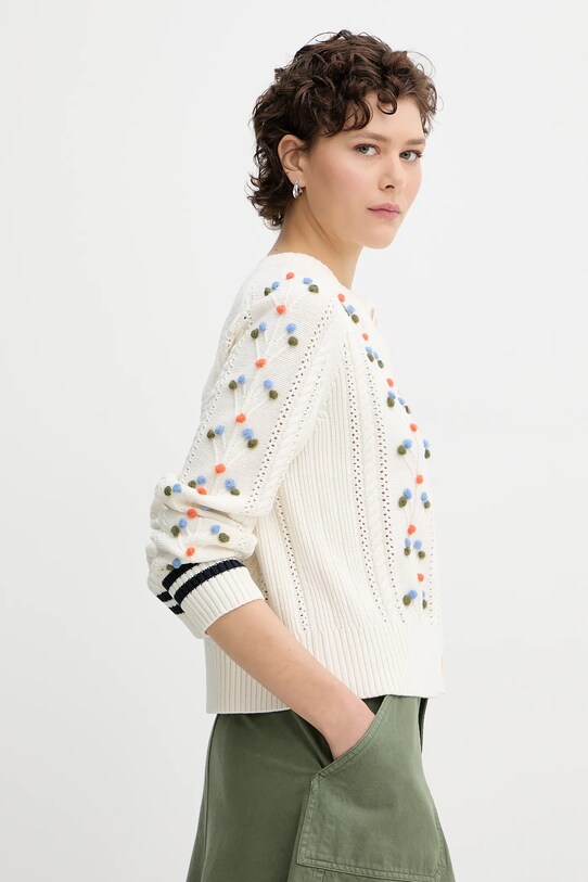 PS Paul Smith kardigan z domieszką wełny beżowy W2R.589N.T31335