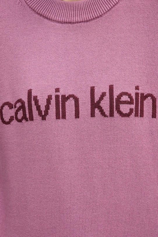 Бавовняний светр Calvin Klein Jeans LV047C311G рожевий