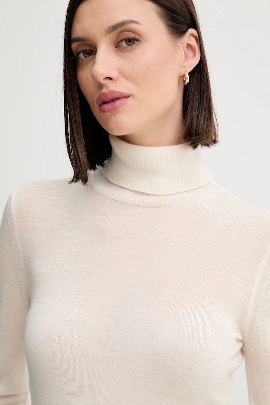 Вовняний светр Simona Corsellini бежевий A25CPMGE0201