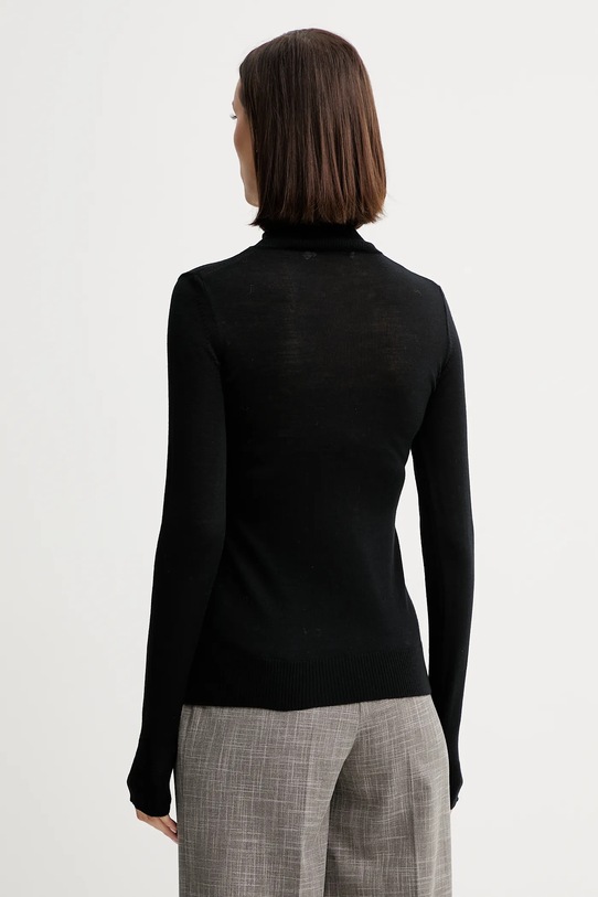 Odzież Simona Corsellini sweter wełniany A25CPMGE0201 czarny