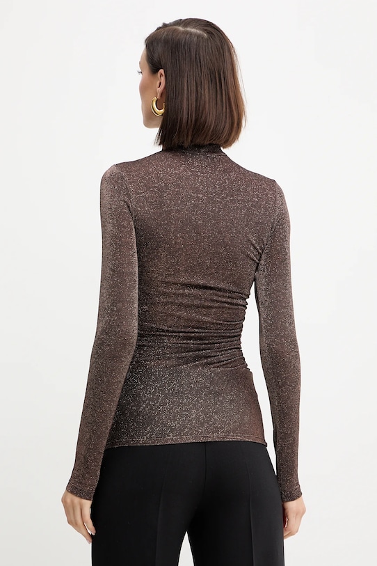 Odzież Simona Corsellini sweter A25CPMG00801 brązowy