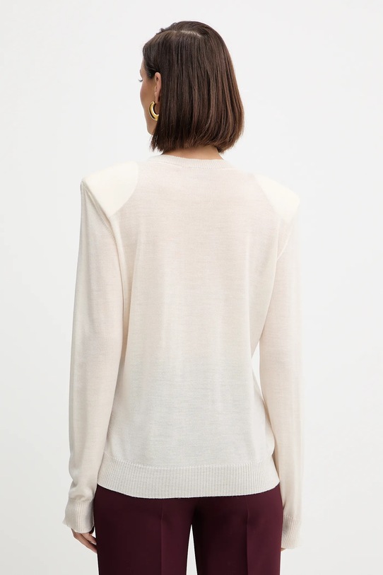 Одежда Шерстяной свитер Simona Corsellini A25CPMGE0301 бежевый