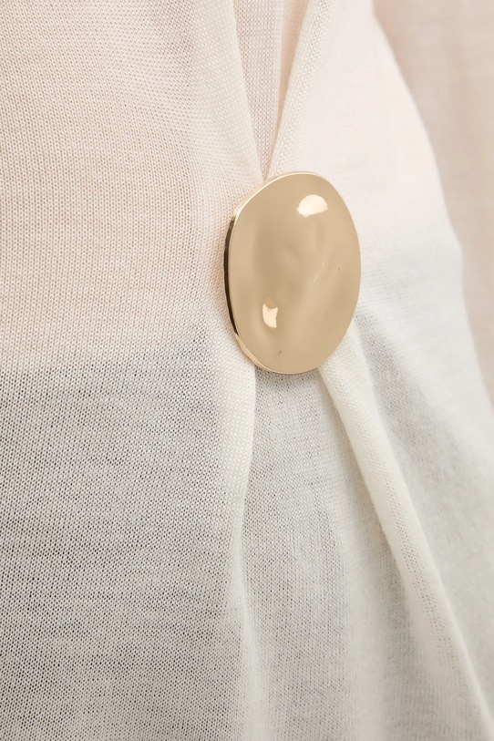 Шерстяной свитер Simona Corsellini A25CPMGE0301 бежевый