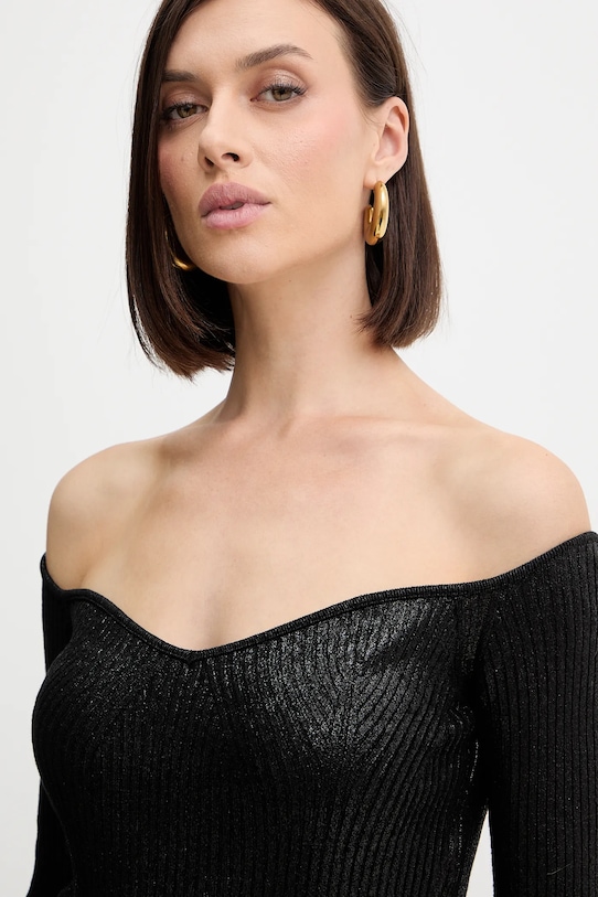 Simona Corsellini sweter czarny A25CPMGP0301