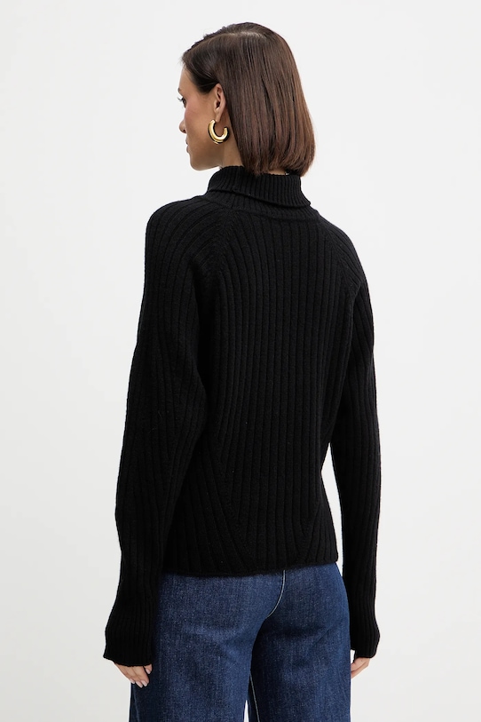 Odzież Simona Corsellini sweter wełniany A25CPMGG08S1 czarny