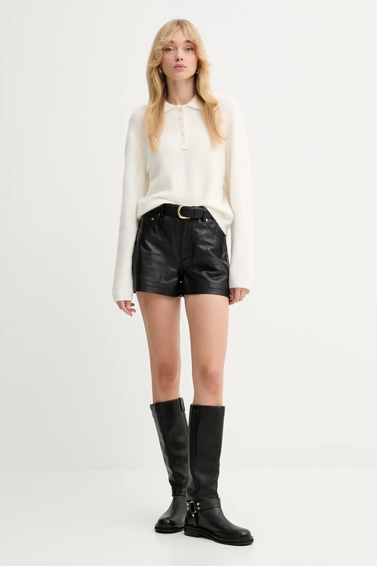 Gestuz sweter wełniany 10910589 beżowy AW25