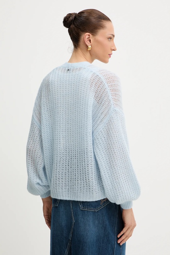 Одяг Кардиган з домішкою вовни BOSS Orange 50545878 блакитний