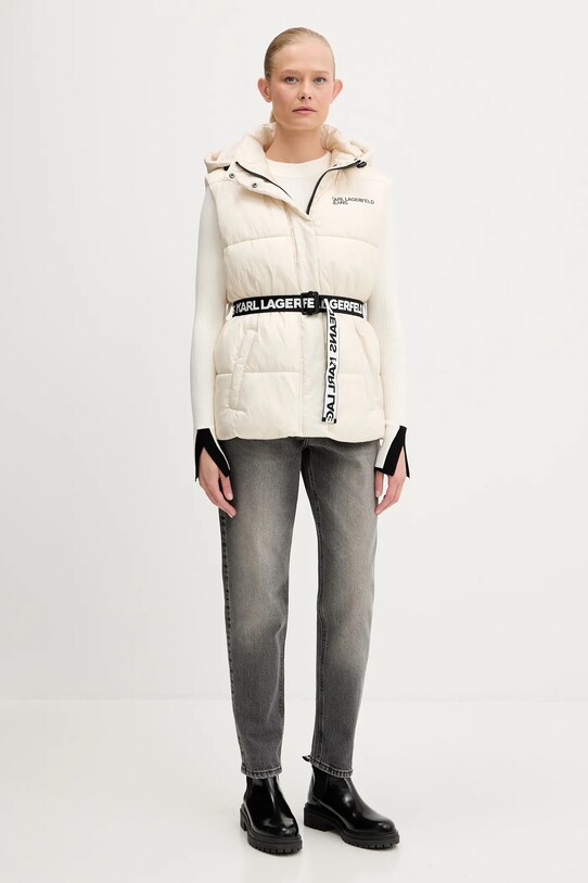 Karl Lagerfeld Jeans pulóver A3W18006 bézs AW25