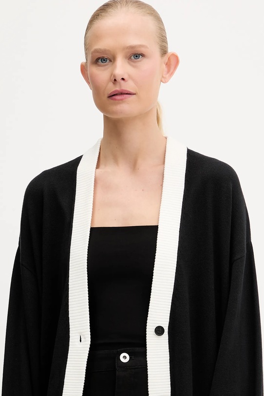 Kardigán Karl Lagerfeld Jeans A3W18008 čierna