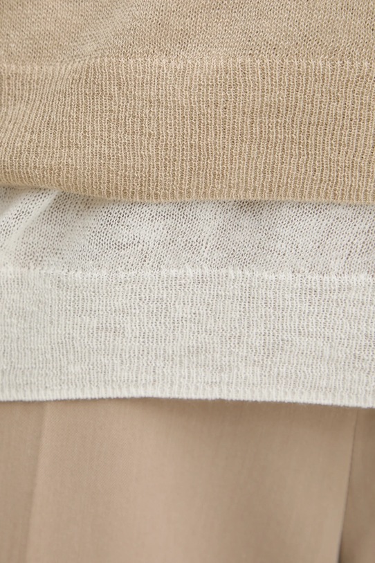 Шерстяной свитер BOSS 50542875 бежевый