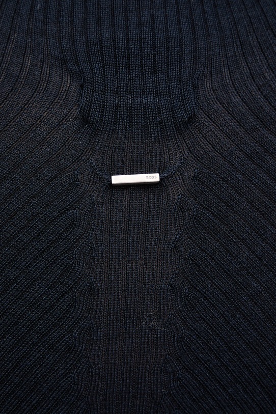 BOSS tricou de lână 50542885 bleumarin