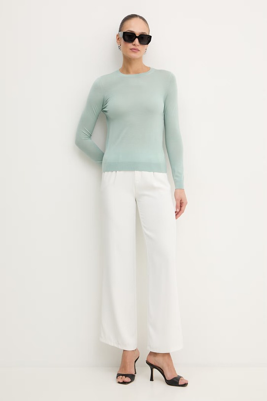 Вълнен пуловер BOSS Ferpina 50544987 зелен AA00