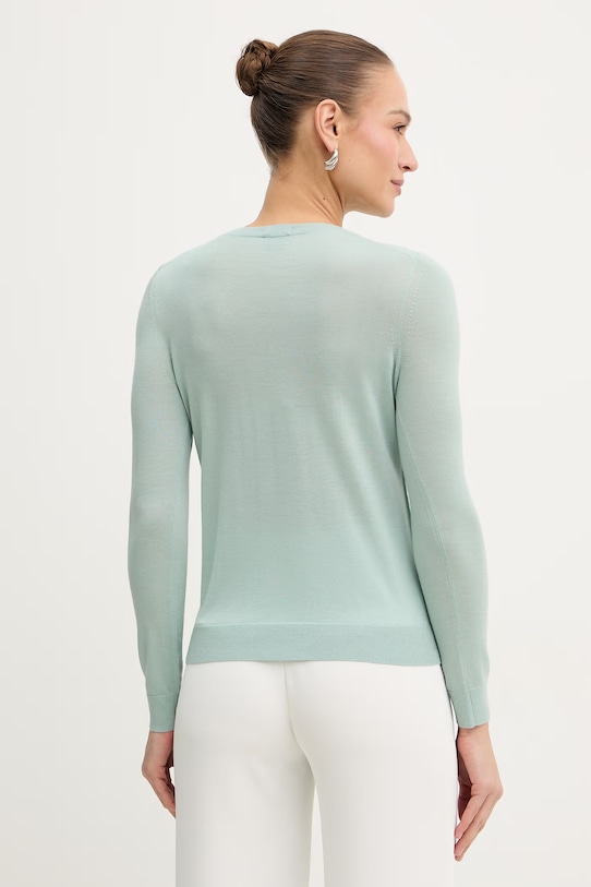 Дрехи Вълнен пуловер BOSS Ferpina 50544987 зелен