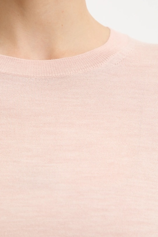 BOSS sweter wełniany różowy 50544987