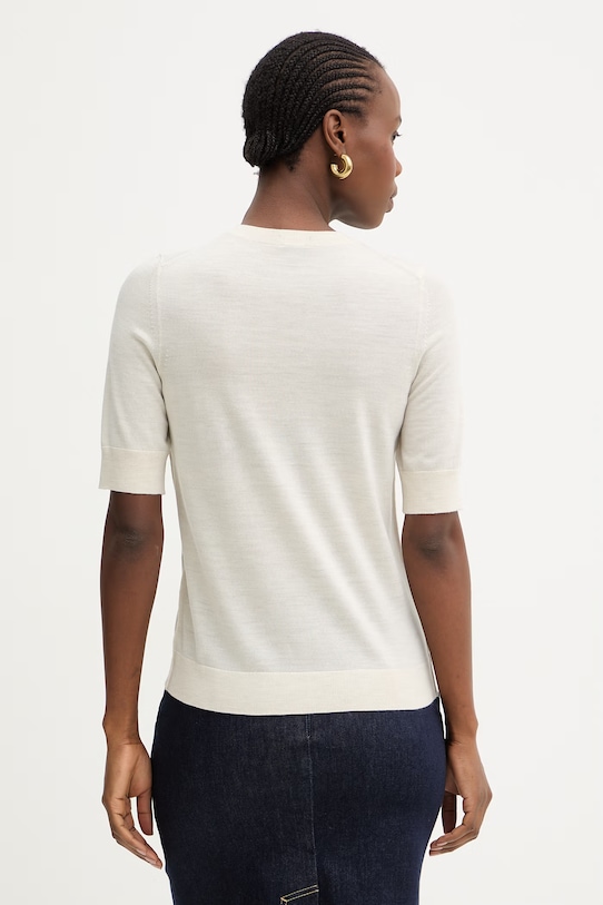 Одяг Вовняна футболка BOSS Farbella 50544996 бежевий