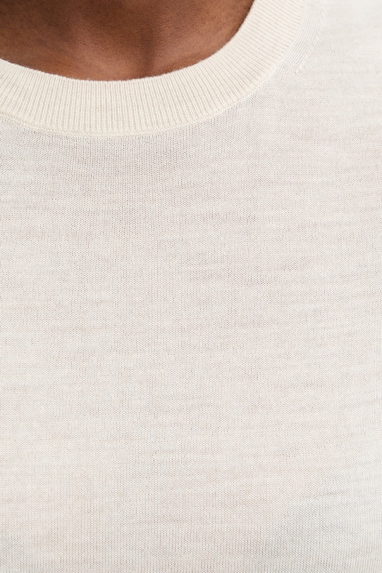 Вовняна футболка BOSS Farbella 50544996 бежевий