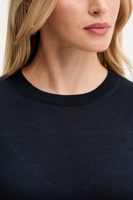 BOSS t-shirt wełniany 50544996 granatowy