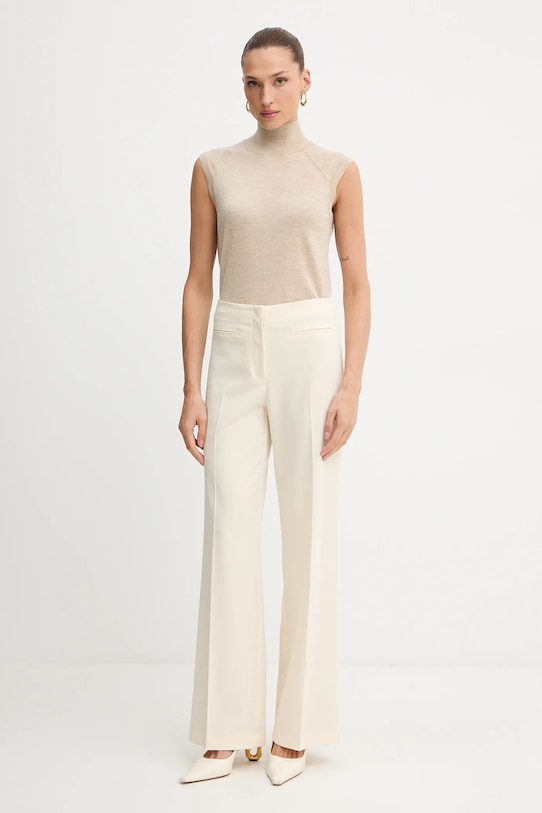 BOSS kamizelka wełniana 50544998 beżowy AW25