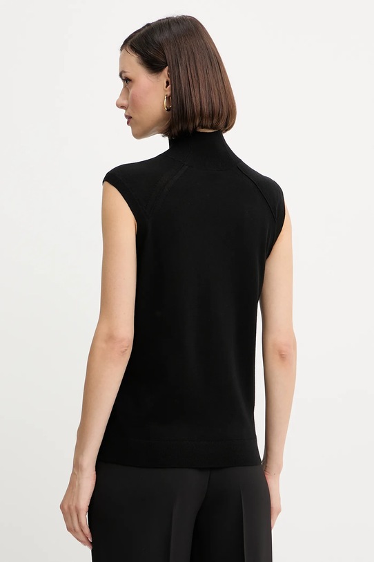 Ρούχα Μάλλινο γιλέκο BOSS 50544998 μαύρο