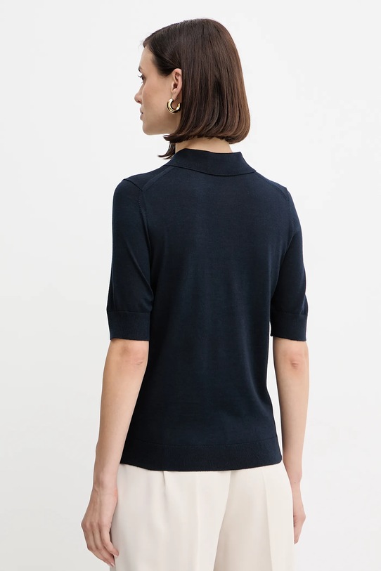 Odzież BOSS polo wełniane 50545015 granatowy