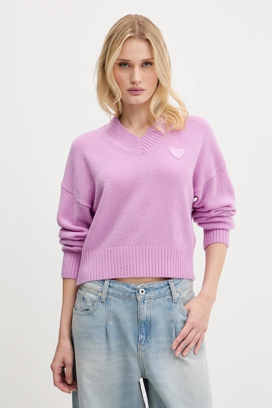 Ruházat Hugo Blue gyapjú pulóver 50543059 lila