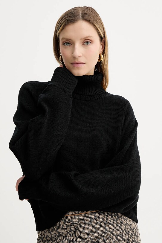 MICHAEL Michael Kors pulover de lână grosime medie negru MT5617UF2G
