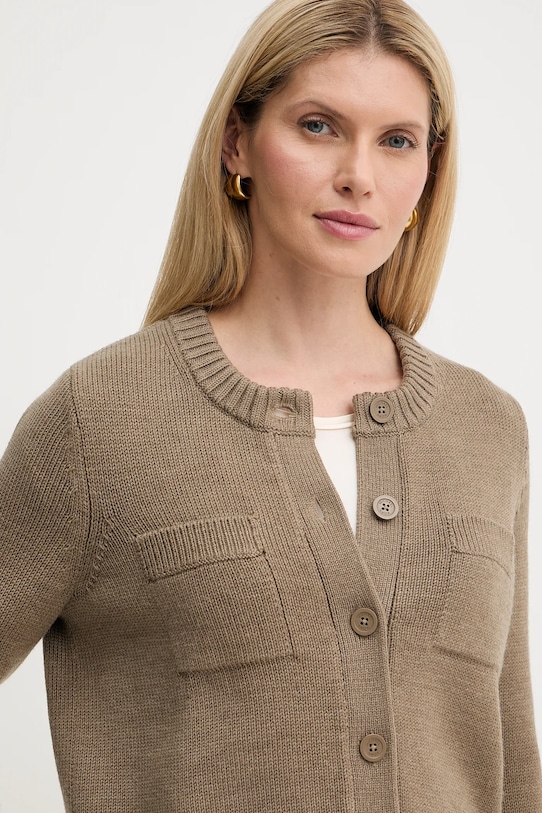 Vlněný kardigan MICHAEL Michael Kors béžová MT561BDF2G