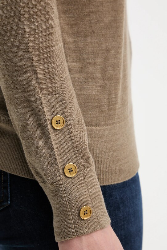 Vlněný svetr MICHAEL Michael Kors MT5619D4VR béžová