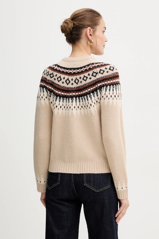 Odzież Weekend Max Mara kardigan z dodatkiem wełny CABIRIA 2525346033600 beżowy