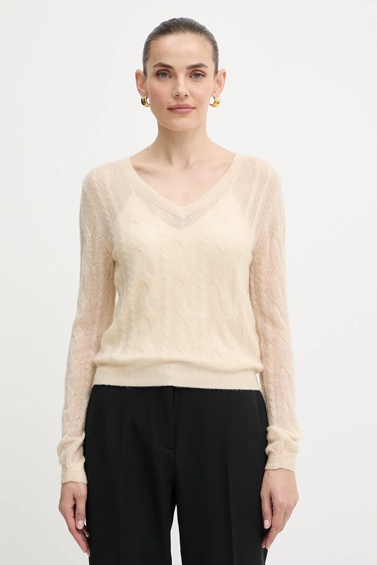 Guess sweter IZABELLA szpic beżowy W5YR00.Z3HQ0
