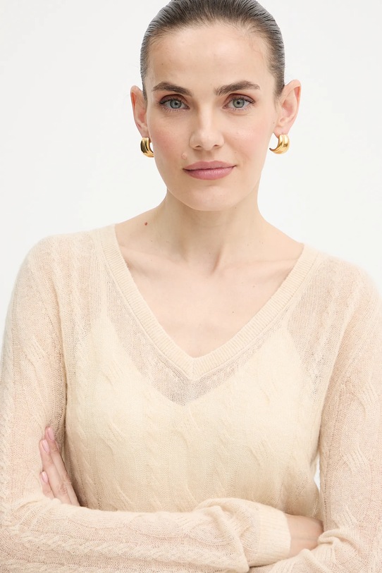 Guess sweter IZABELLA beżowy W5YR00.Z3HQ0