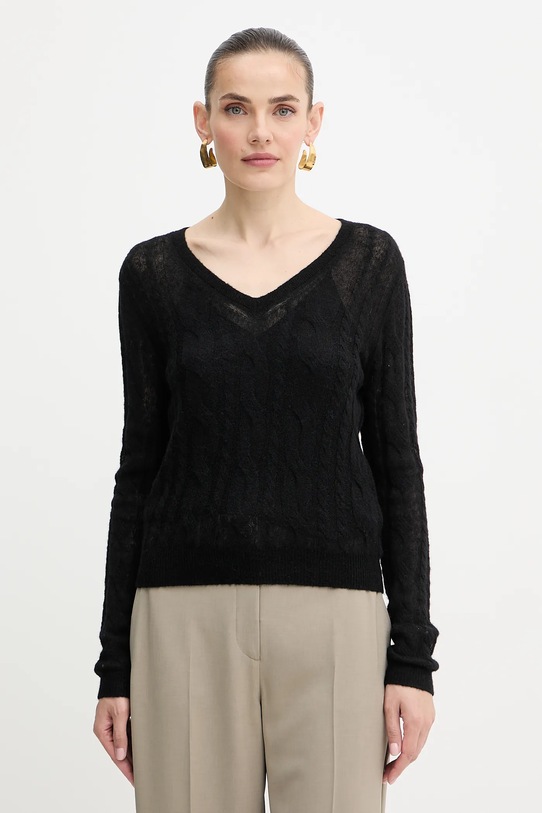 Guess sweter IZABELLA szpic czarny W5YR00.Z3HQ0