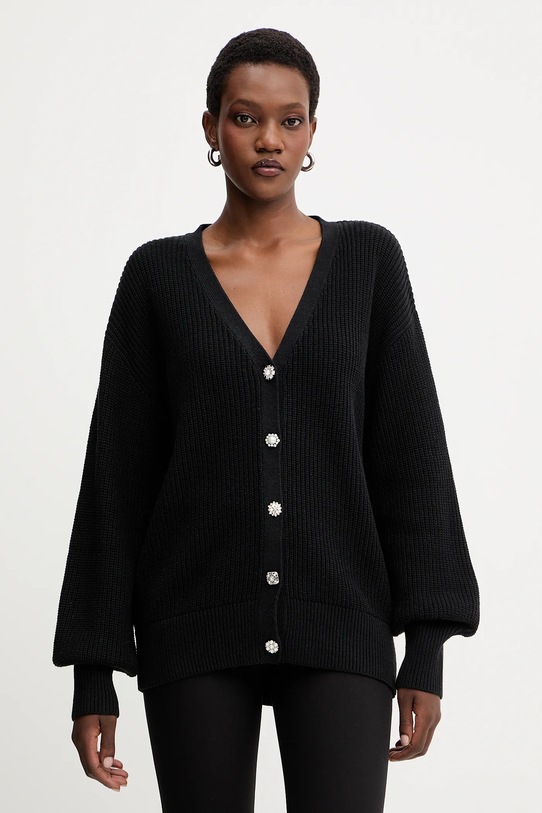 Guess cardigan JAMIE scollo a V nero W5YR06.Z3OO0